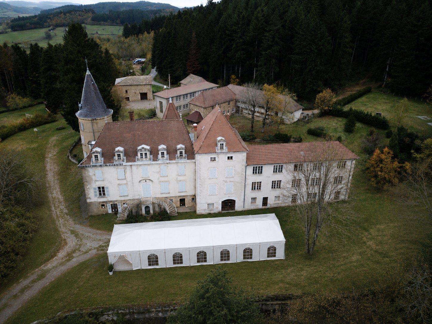 Vue drone du domaine